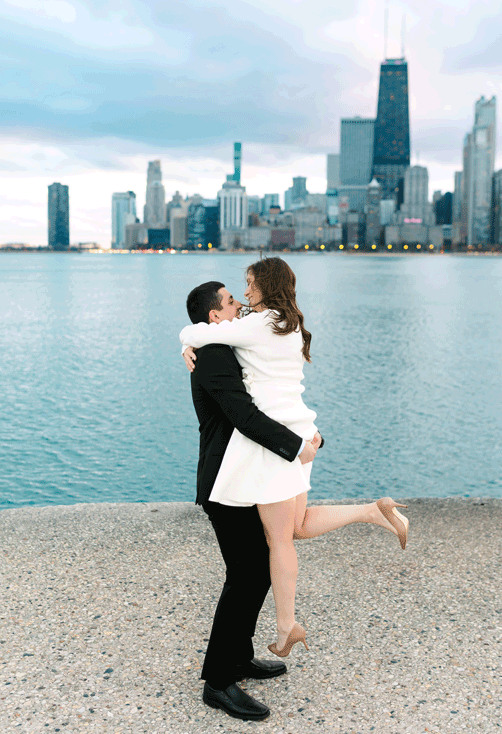 Chicago Engagement Photos GIF